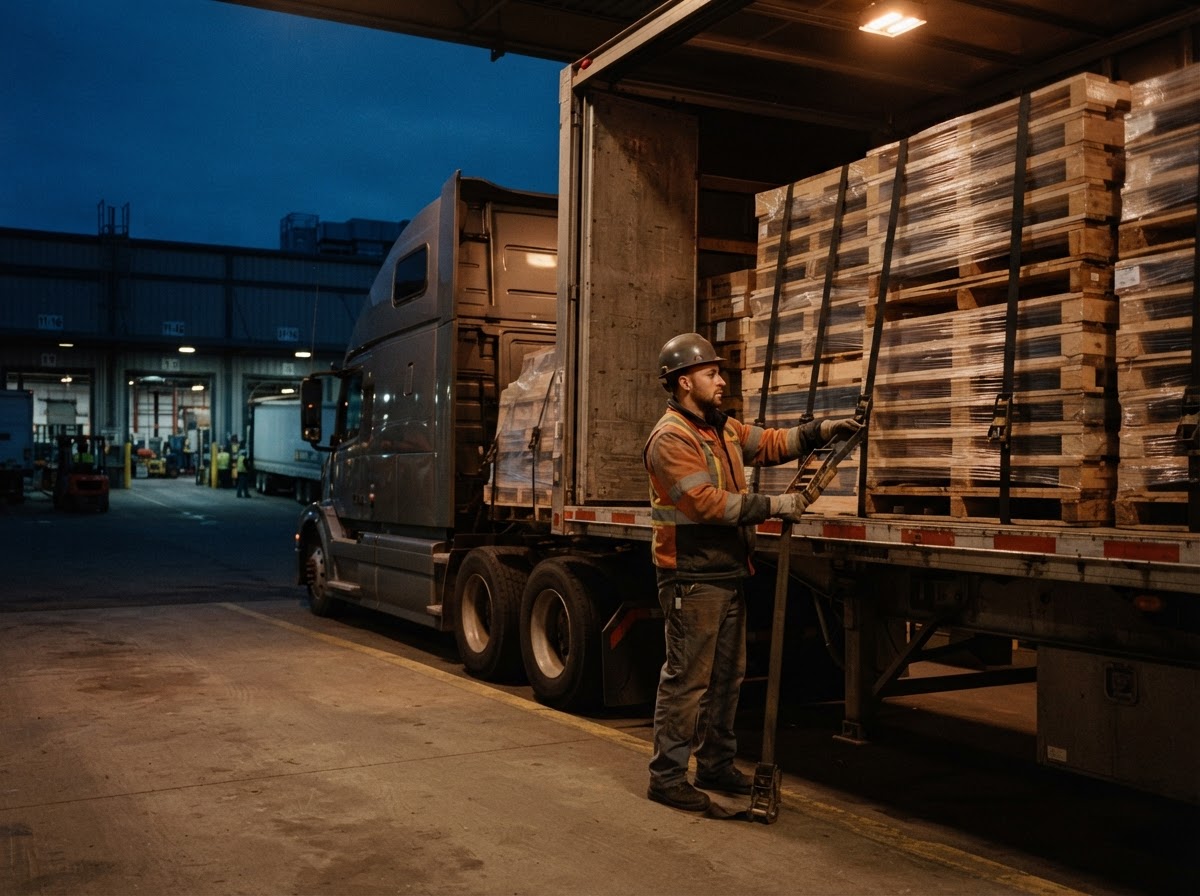 Freight ready for onward transport